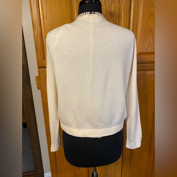 AUTHENTIC VINTAGE FULLY FASHIONED BEADED CARDIGAN PINUP ROCKABILLY SWEATER - Picture 3 of 15